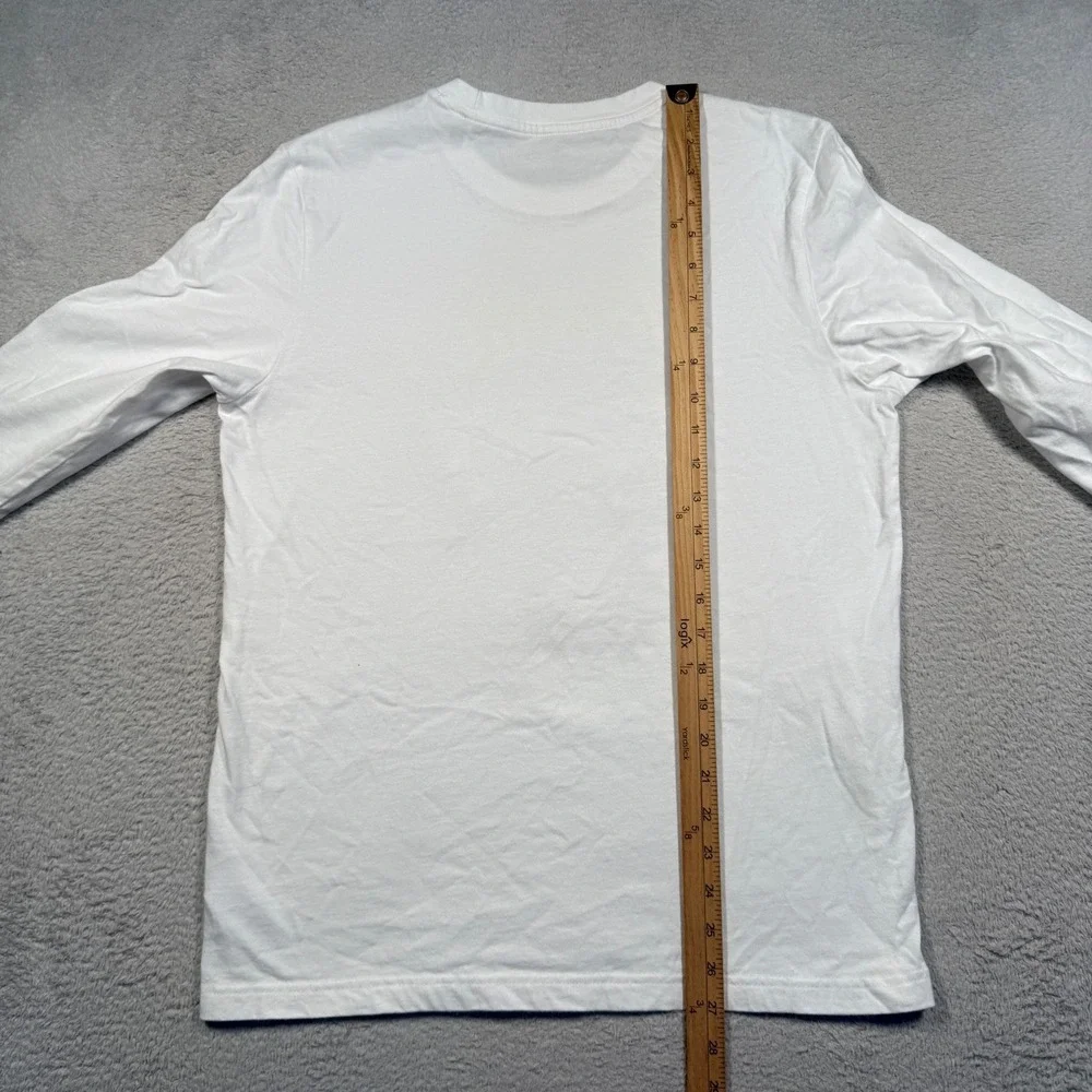 Adidas Hoosier Hysteria‎ Long Sleeve Shirt Mens Medium White Indiana Basketball